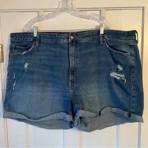 Old Navy Blue Denim Jean Shorts Size 28 Plus